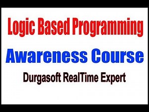 LOGIC BASED Programming youtube Live Stream DURGASOFT RealTime Expert