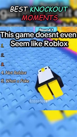 Top 5 Best Moments in Knockout #6 #shorts #shortsfeed #roblox #viral #knockout #ranking #funny