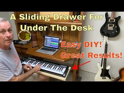 How To Install A Sliding Drawer Under a Desk