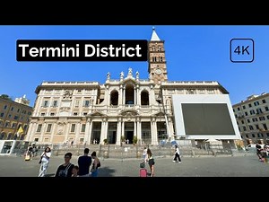 Walking Tour in Rome: Exploring the Termini District in 4K - 2024