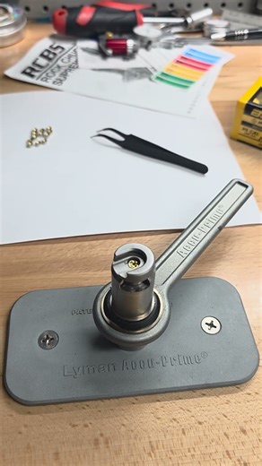 Added a new Lyman Accu-Prime Manual priming tool to the bench today.