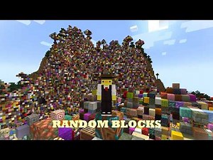 Beating MINECRAFT in a RANDOM BLOCK World!