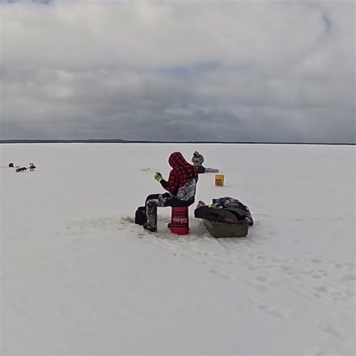 Fish Off Bait Gone 🧊🎣😂 #icefishing