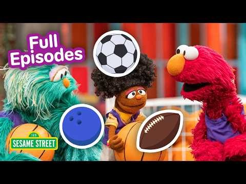 Let's Play Ball with Elmo!🏀⚾🏈 | FIVE Sesame Street Full Episodes