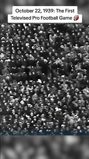 October 22, 1939: The First Televised Pro Football Game 🏈 #onthisdayinsports