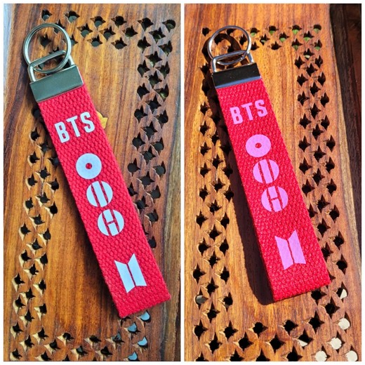 Color-changing BTS Inspired Key Fob | Bangtan Keychain | ARMY Gift - Etsy