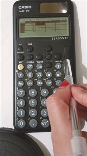 How to Sum a Column in Casio fx-991CW (Easy Calculator Trick) #shorts