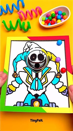 Poppy playtime the prototype cardboard smart pinball color change game #poppyplaytime #prototype