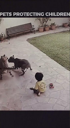 Dog Does The Unthinkable To Save Baby - Caught on CCTV Camera