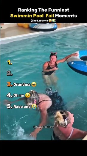 Top 5 Funniest Swimming Pool Fail Moments 😂🏊‍♂️ | Epic Oops! | #shorts
