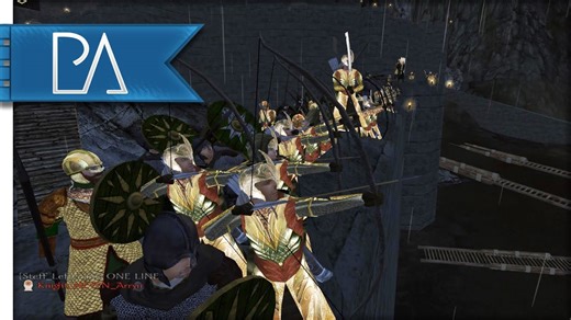 The defense of Helms Deep begins