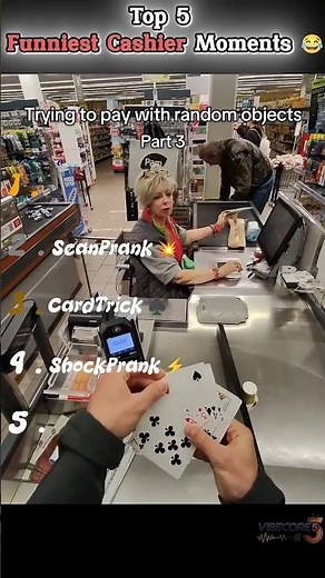 Top 5 Funniest Cashier Moments 😂⚡#CashierFails #FunnyMoments #PrankGoneWrong #ComedyVideo