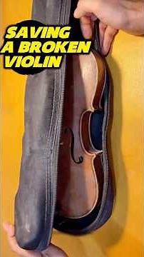 🎻 Before & After Restoring a 🎻 160-Year-Old Violin – Saving a Musical Masterpiece!🔥#ویولن #violin