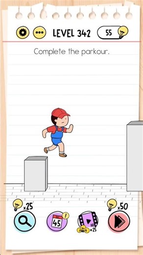 Brain Test Tricky Puzzles | Level 342 | Complete the parkour. #braintestsolution #level342