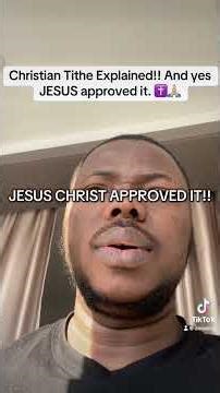 Christian Tithe Explained!! And yes JESUS approved it. ✝️🙏🏼#Christian #christianity #tithe #gospel