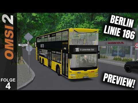Berlin LINIE 186 nach GRUNEWALD im PREVIEW! | OMSI 2 🚌 | #04 | LET'S PLAY | 🔴LIVE