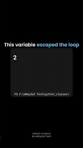 Python in Action #07 - Why This Variable Still Exists #python #coding #learnpython