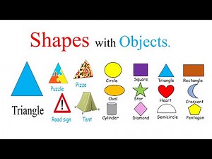 Shapes in English / Learn Shapes with Objects.