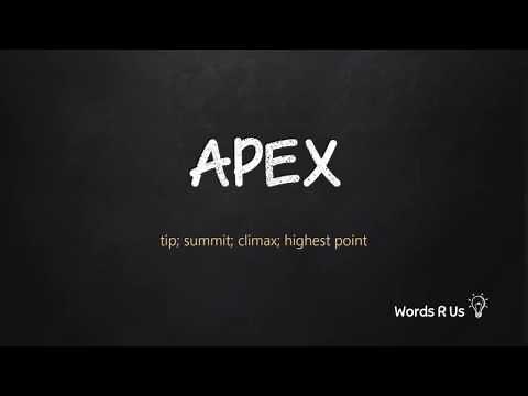 How to Pronounce APEX in American English