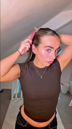 Slick Back Hair Tutorial ✨ | Easy, Clean Girl Hairstyle Routine