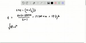 In a Newton's-rings experiment, a plano-convex glass (n=...