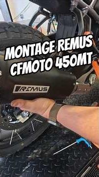 450MT | Installing Remus Exhaust 👨‍🔧 #cfmoto #cfmotomotorcycle #450mt #cfmoto450mt #adventurebike...