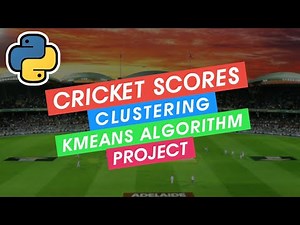 Machine learning Project : Cricket scores clustering ( K-means algorithm )