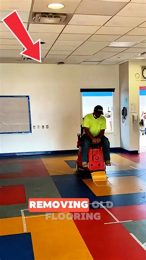 Say goodbye to back-breaking floor removal! This powerful, ride-on floor scraper easily removes old coverings with precision and speed. Ideal for contractors and DIY lovers, it saves time, energy, and money on renovations. Credits : hunterryanreese, maryjo.onthego, /TKTK #HomeRenovation #ConstructionTools #SmartEquipment #flooring #trendingreel | TasTy Maker Kerala