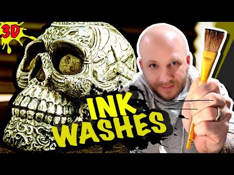 3D PRINTING | QUICK & EASY PAINT METHOD (Ink Wash Tutorial)