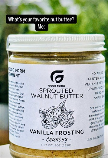 Sprouted Walnut Butter (@goodformfoods)’s videos with Never Getting Tired Of You - Rec Hall