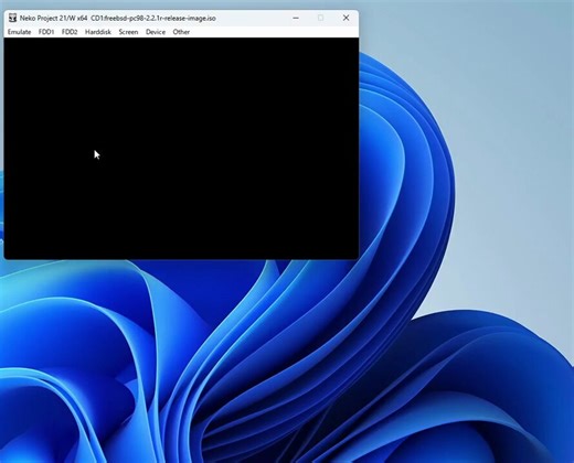 PC98エミュレータのNekoProject21/wでFreeBSD2.2.1Rをインストールして実行してみました音を出すのにカーネルの再構築が必要(カーネル再構築といってもコメントアウトを外して手順通りにビルドするだけです)xvでtiff画像の表示とxanimで小さい動画再生をしてみました#pc98 #pc9821 #freebsd