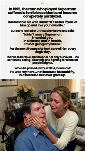 Superman Became Paralyzed… His Wife’s Response Broke Millions of Hearts 😭