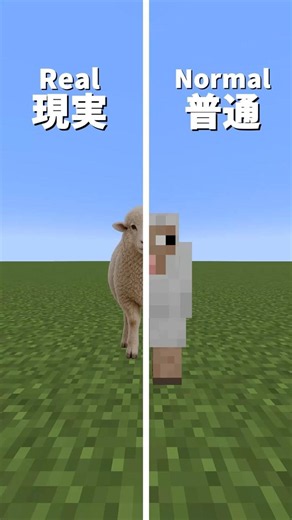 現実と普通【マイクラ】 #minecraft #animation #マイクラアニメ
