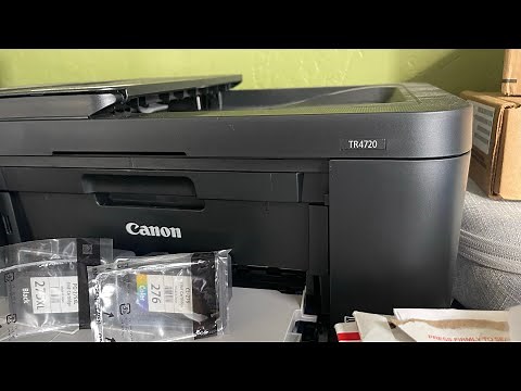 Canon TR4700 series HOW TO: replace ink & setup with-fi