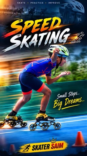🔥 Speed Skating Practice | Speed Skating Skills 🛼 | Skater Saim #shorts #ytshorts #yt