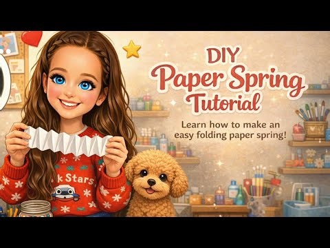 DIY Paper Spring Tutorial 🤍 Easy & Fun Craft for Kids! |