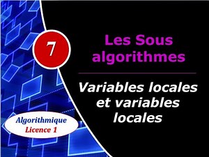 7) Sub-algorithms - Global Variables and Local Variables