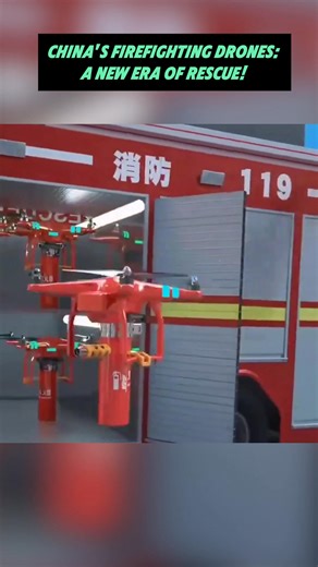 #China's #technological prowess has reached new heights! Witness the remarkable impact of these #firefighting #drones. Not only do they reduce the risks faced by #firefighters, but they also make tackling fires in high-rise buildings much easier. It’s a powerful example of how #technology is stepping up to support humanity. #Chinatech | CGTN Frontline
