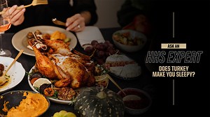 🦃 💤 You may have heard that tryptophan in turkey is the reason you get sleepy after a Thanksgiving meal. Take a moment to hear from Greg Henderson, assistant professor in the Purdue Nutrition Science, to learn what really makes you sleepy after that turkey dinner. The answer might surprise you. | Purdue University College of Health and Human Sciences