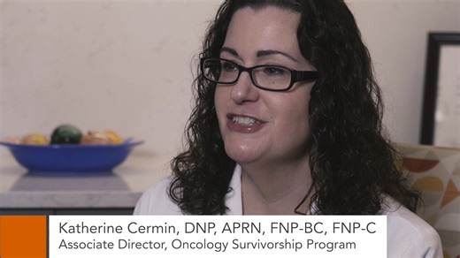 Being a caregiver to someone with cancer is a unique challenge. Sometimes, you might ask yourself, “How can I show up consistently and be the support system they need?” In our new video, Katherine Cermin, DNP, associate director of Cancer Survivorship, offers advice for caregivers and family members on how to maintain a consistent presence, what to do if you've ghosted someone and practical ways to create a more supportive environment for your loved one. Watch the video below, and click the link