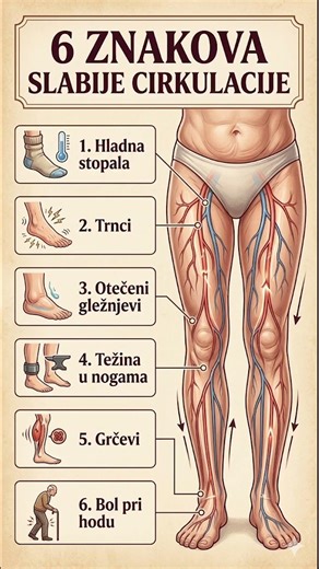 🦵 Kada je cirkulacija slabija, noge često pokazuju znakove #shorts
