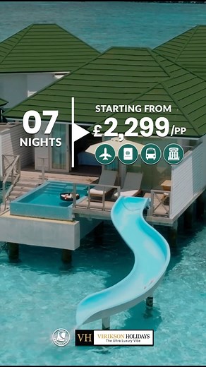 367 reactions · 38 shares |  07 Nights in a Water Villa with Pool &...