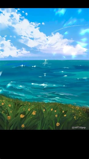 My drawings: before & after color 🎨#digitalart#procreatepainting #landscape