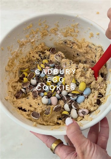 Delicious Cadbury Egg Chocolate Chip Cookies Recipe