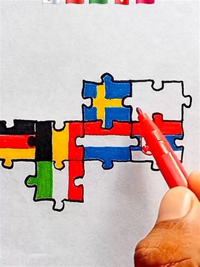 Draw Flag Map of Serbia 🇷🇸 ,Switzerland 🇨🇭, Hungary 🇭🇺, Bulgaria 🇧🇬 and Latvia 🇱🇻 #latvia #hungary #serbia #switzerland #bulgaria