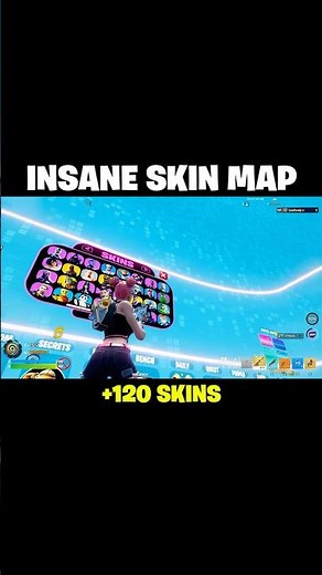 THIS MAP GIVES YOU FREE SKINS? 😱 YOU NEED TO SEE THIS!! #Fortnite #shorts #free #FortniteCreative