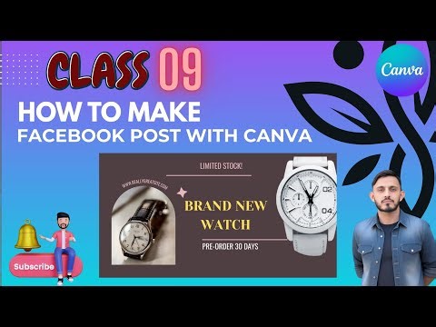 How to create Facebook Post in Canva | Canva Facebook Post Design Tutorial |