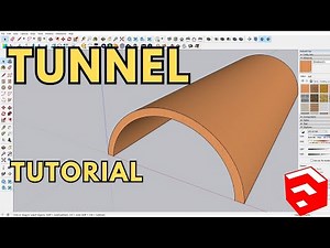 SKETCHUP BEGINNER | HOW TO MAKE A TUNNEL IN SKETCHUP