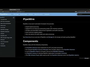 Pipewire Linux Audio/Video Server