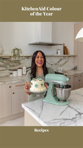 Krystle | Blogger & Lawyer on Instagram: "A piece of cake 🍰 Inspired by my new @KitchenAid_ca Colour of the Year KSM195 Artisan Series Tilt-head Mixer, I took on the challenge of making a cake and buttercream frosting from scratch for the first time, and decorating the cake. Available exclusively at @bestbuycanada, the KitchenAid Colour of the Year stand mixer has given me powers I’ve never before possessed in the kitchen! It was so easy to use, since all its features are super intuitive. I mad